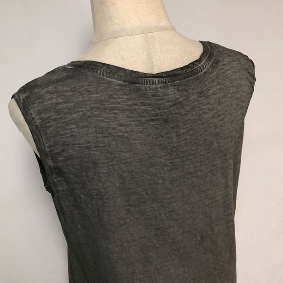 NWT Gray Burnout Distressed Muscle Tank Sz S - Picture 6 of 10